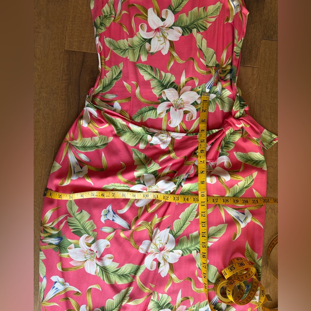 La Cabana Hawaiian Tropical Print Wrap Dress, size S - Picture 10 of 10